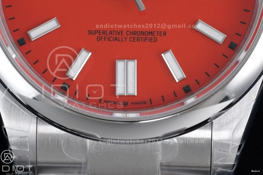 1:1 Best 904L Dial Steel Perpetual DD3230 Red Oyster V2 Edition 124300 41mm VSF 0412